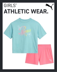 A131 Áo T-shirt croptop bé gái Pum@