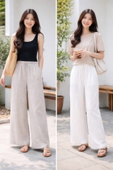 QE02 Quần suông linen Atg