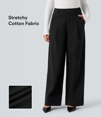 Q129 Quần nhung đen Halara