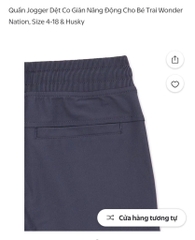 Q122 Quần jogger bé trai Wonder nation