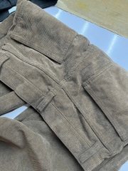 QE31 Quần nhung ống siêu rộng unisex