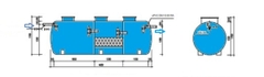Bể tự hoại cải tiến 5 ngăn từ 2 - 20 m3/ngđ