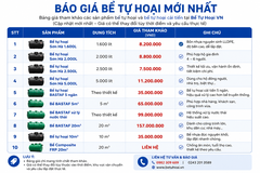 Bể tự hoại cải tiến bastaf 1,5m3/ngđ đạt chuẩn (Giá tốt 2026)