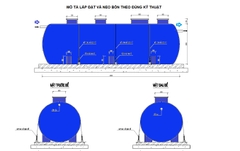Bể tự hoại cải tiến 5 ngăn từ 2 - 20 m3/ngđ