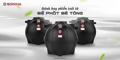 Bể tự hoại cải tiến Sơn hà 1600 lít
