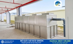 Bể tách mỡ Công nghiệp Inox 304 10m3 cho dự án TTTM