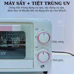 Tủ sấy tiệt trùng UV THCOMPANY dùng cho spa, thẩm mỹ viện, tiệt trùng dụng cụ