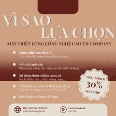Máy Triệt Lông Mini Có Làm Lạnh Cao Cấp TH COMPANY - Bảo hành 12 tháng