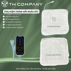 Phụ kiện thảm ngải cứu và gối ngải cứu thảo dược TH COMPANY