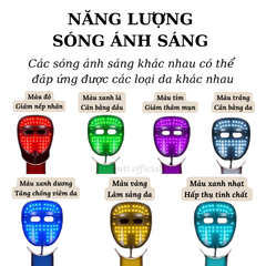 Mặt Nạ Ánh Sáng Sinh Học TH COMPANY LED Light Therapy Silicon - Bảo hành 12 tháng
