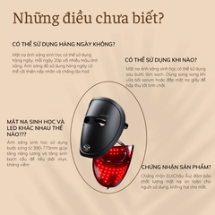 Mặt Nạ Ánh Sáng Sinh Học TH COMPANY LED Light Therapy Silicon - Bảo hành 12 tháng