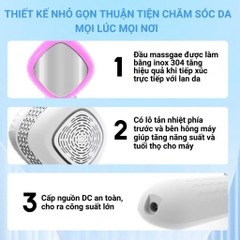 Máy đẩy tinh chất, máy điện di nóng lạnh mini TH COMPANY giúp đầy tinh chất, thu nhỏ lỗ chân lông