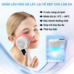 Máy đẩy tinh chất, máy điện di nóng lạnh mini TH COMPANY giúp đầy tinh chất, thu nhỏ lỗ chân lông