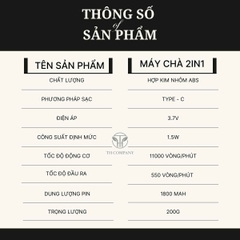 Máy chà gót chân, Máy chà móng cao cấp TH COMAPNY, Máy 2in1 dùng chăm sóc chân và móng