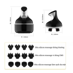 Máy Massage Đầu Mini 4 Chân TH COMPANY, Mát Xa Đầu Giúp Giảm Stress, Thư Giãn Gội Đầu Dưỡng Sinh
