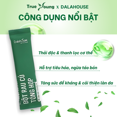 Bột rau củ tổng hợp 15 loại rau hữu cơ Dalahouse