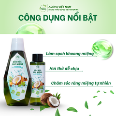 Dầu Dừa Súc Miệng Cao Cấp Kết Hợp Tinh Dầu Thiên Nhiên Làm Sạch Khoang Miệng - Thơm Mát 100ML/330ML