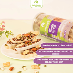 Bánh Thuyền Mix Hạt BalyFoods, Siêu Hạt, Dinh Dưỡng Cho Mẹ Bầu, Người Giữ Dáng