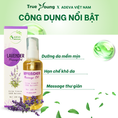 Tinh Dầu Massage Hoa Oải Hương (Lavender) - Body Oil, Massage Oil, Mát Xa Thư Giãn, Dưỡng Ẩm Cho Da