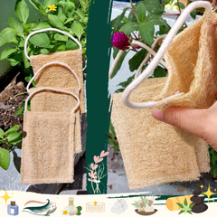 Túi đựng Vụn Xà phòng, Túi tạo bọt làm túi tắm, dùng thay cho túi bằng nhựa