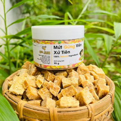 Mứt gừng viên Xứ Tiên cay nhẹ thơm nồng, giữ ấm cơ thể