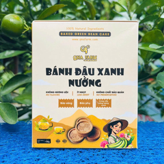 Bánh Đậu Xanh Nướng QNA FARM Giòn Tan, Ngọt Dịu, Không Chất Bảo Quả