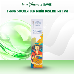 Thanh Socola Đen Nhân Praline Hạt Phỉ 30g