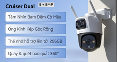 Camera IP Ngoài Trời 360 Độ 4MP IMOU Cruiser Dual 2 Pro IPC-S7XFP-8U0WED