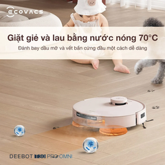 Robot hút bụi lau nhà tự động làm sạch Ecovacs Deebot T30 Pro Omni