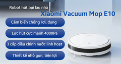 Robot hút bụi lau nhà Xiaomi Vacuum E10