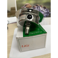 Đồng Hồ Áp Suất Âm Chân Không LIGI Inox 63mm - Dải Đo -1kg-0 (-76cmHg) | Vành 87mm | Ren 1/4NPT