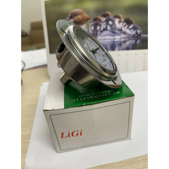 Đồng Hồ Áp Suất Âm Chân Không LIGI Inox 63mm - Dải Đo -1kg-0 (-76cmHg) | Vành 87mm | Ren 1/4NPT