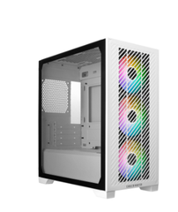 Vỏ Case Cooler Master ELITE 301 White (Matx, 3 Fan ARGB)