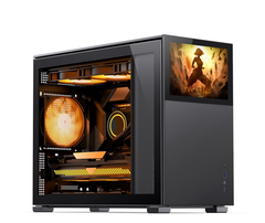 VỎ CASE JONSBO D31 STD SC BLACK (MINI TOWER | MÀU ĐEN | MÀN HÌNH PHỤ 8'')