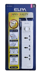Ổ cắm điện ELPA ESL-VNC33 3 ổ điện, 1 công tắc, 3m