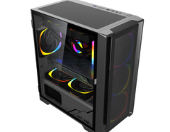 Vỏ case KENOO ESPORT M500 -3F - Màu Đen MATX (3 Fan RGB)