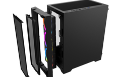 Vỏ case KENOO ESPORT M500 -3F - Màu Đen MATX (3 Fan RGB)