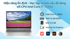 Laptop HP 15 fd0083TU 8D736PA (i7 1355U/ 16GB/ 512GB SSD/15.6 inch FHD/Win11/ Bạc