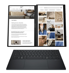 Laptop Asus ZenBook Duo UX8406CA-PZ109WS (Intel Core Ultra 9 285H | 32GB | 1 TB | 14 inch 3K OLED | Cảm ứng | Win 11 | Office | Xám)