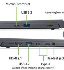 Laptop Acer Swift X 14 AI SFX14-72G-79UW (Intel Core Ultra 7 155H | 32GB | 1TB | RTX 4070 | 14 inch 2.8K OLED | Win 11 | Xám)