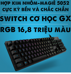 Bàn phím cơ Logitech G512 RGB GX Blue switch