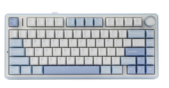 Bàn phím cơ AULA F75 - 3 Mode Sea Blue Grey Wood V3 switch