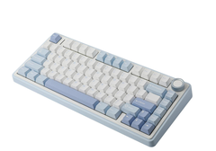 Bàn phím cơ AULA F75 - 3 Mode Sea Blue Grey Wood V3 switch