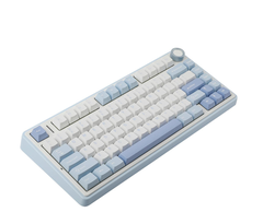 Bàn phím cơ AULA F75 - 3 Mode Sea Blue Grey Wood V3 switch