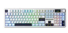 Bàn phím cơ AULA F108 Pro Glacier Blue Reaper switch