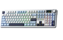 Bàn phím cơ AULA F108 Pro Glacier Blue Reaper switch