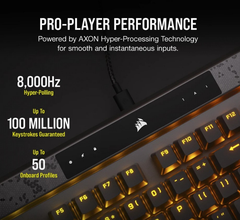 Bàn phím cơ Corsair K70 MAX RGB Magnetic Corsair MGX switch