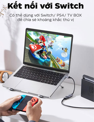 Card ghi hình HDMI to USB 2.0, Type C live streaming 1080P Ugreen (40189)