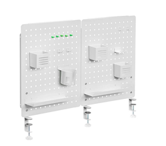 Bảng treo đồ Pegboard HyperWork PG-02 White ( Kẹp Bàn)