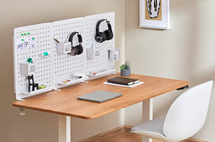 Bảng treo đồ Pegboard HyperWork PG-02 White ( Kẹp Bàn)